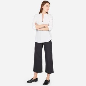 The Silk Split-Neck Shirt